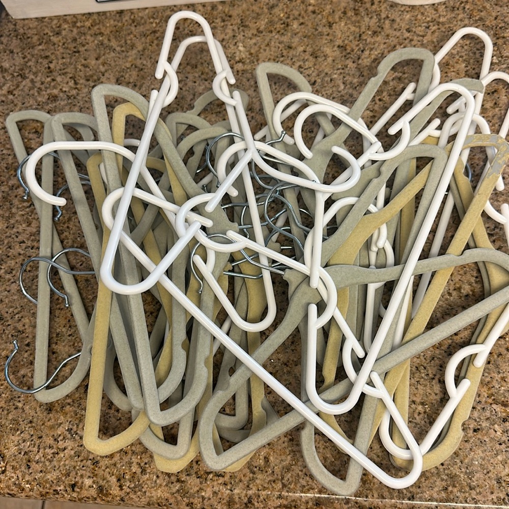 35 kids or pants hangers
